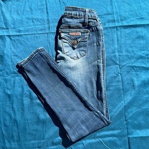 Hudson skinny Jeans distressed blue size 10